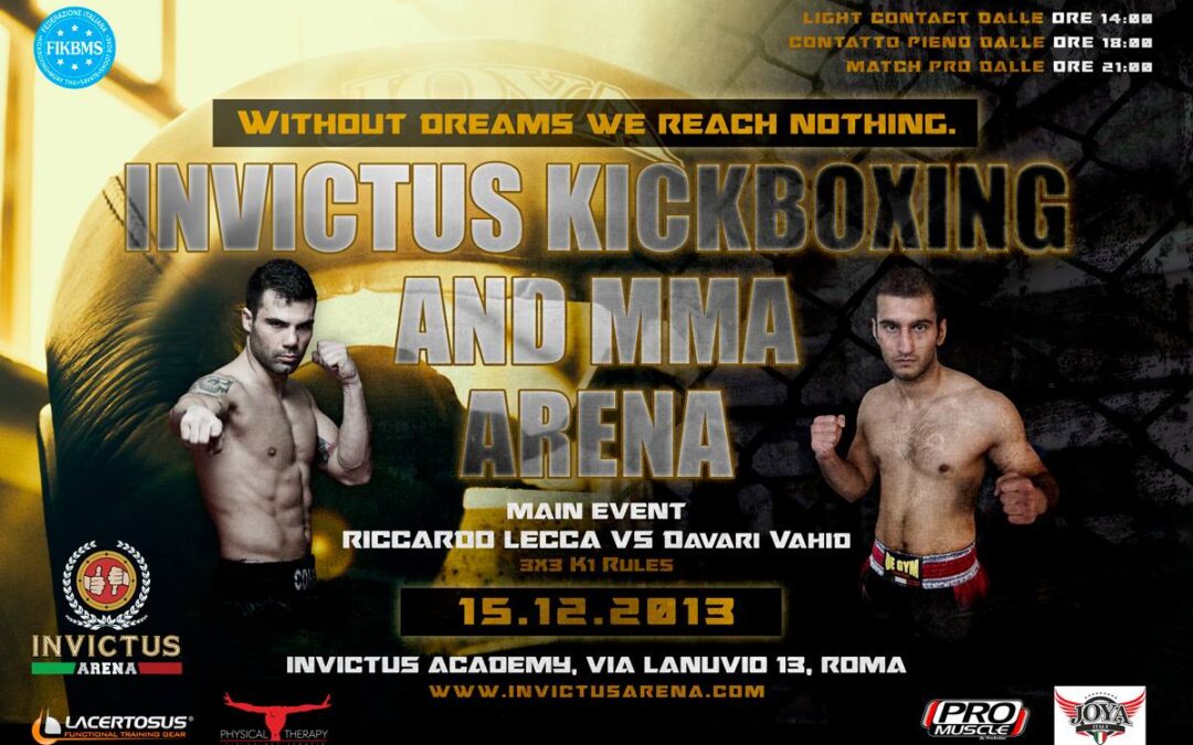 Invictus Kickboxing and MMA Arena: un grande successo!